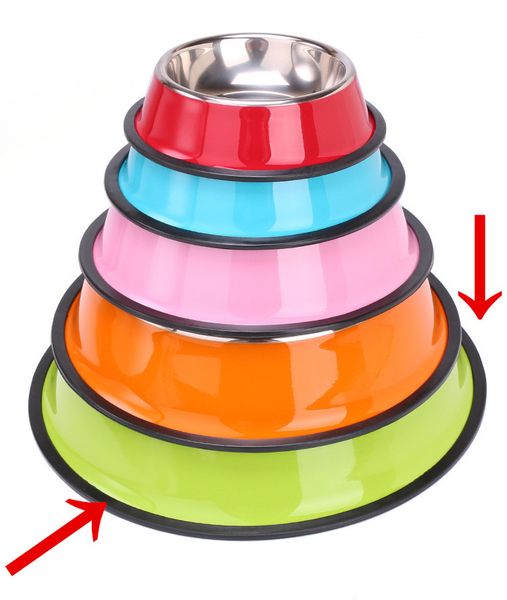 

stainless steel dog bowl pet bowl large capacity feeding water and food for cats dogs and others