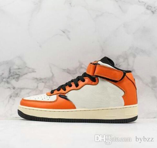 

forces low 1 x travis scotts one running shoes designer skateboarding shoes orange black white patent leather forces one mens sport sneakers