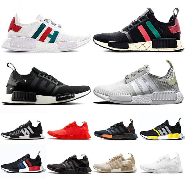 

Cheaper Primeknit R1 Mens Designer Trainers Fashion Womens Tennis shoes Japan white black atmos Cream Men Designer Sport Sneakers 36-45