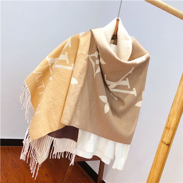 

2020 fashion autumn and winter brand silk scarves timeless classic, super long shawl fashion women's luxury designer soft sil, Blue;gray