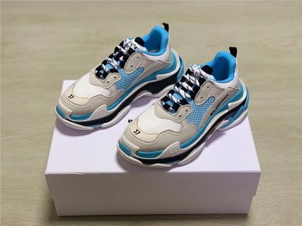 

paris home autumn and winter women's thick-soled sneakers multicolor men's casual shoes couple wild fashion tide shoes, Black