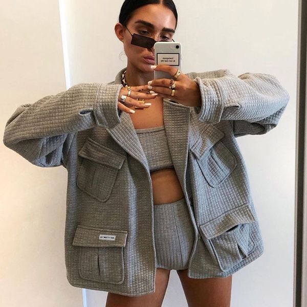 

женская повседневная шинель однобортный заказунаша воротник верхняя одежда multi-карманный шинель европейских и американских сыпучие пальто, Black