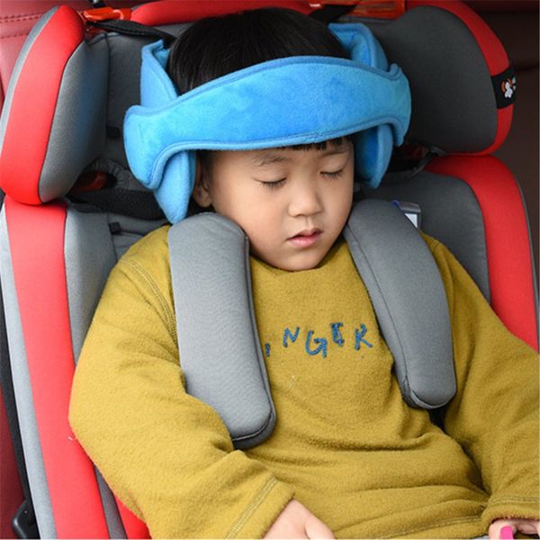 

car baby safety seat head support car styling children headrest sleeping head protector pad fixing band kids seat belt pillow