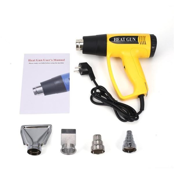 

2000w digital lcd electric air heat gun temperature fan adjustable shrink paint stripper rework diy tool + nozzle