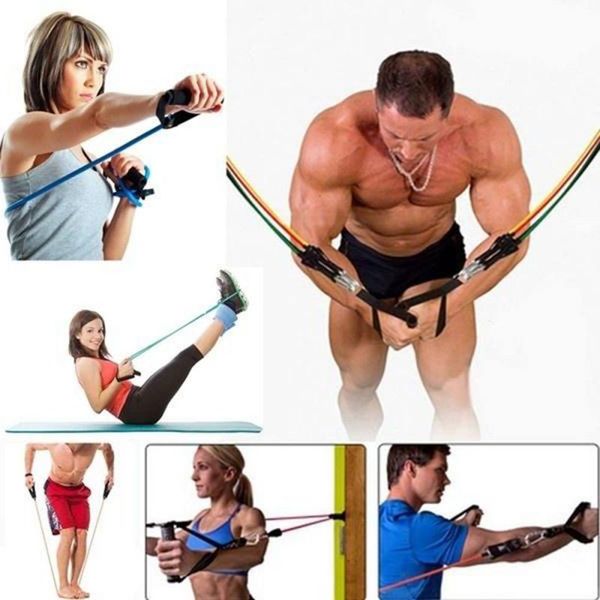 

exercise resistance band ring set cross fit fitness yoga professional leg exercise band stretch elastic in sale