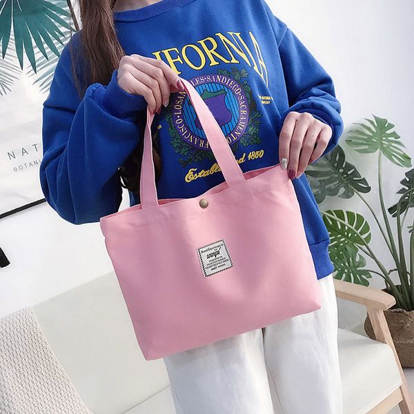 

women simple big capacity canvas bag vintage hasp lunch bag ladies shoulder messenger summer crossbody bags yellow bolsos