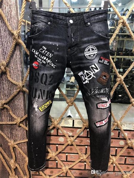 

2018 men 039 kinny fa hion de igner hort lim motorcycle moto biker cau al men denim pant hip hop jean 55