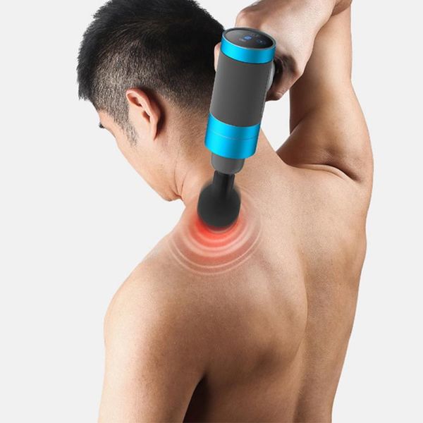 

6 heads massage gun deep tissue percussion massager muscle slimming shaping vibrating relaxing therapy fitness equipment