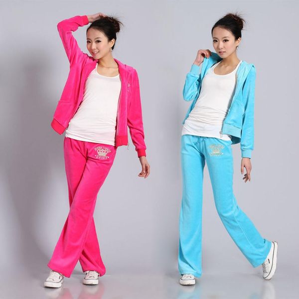 

весна женщин «s brand бархатной ткани костюмы велюровый костюм женщины спортивный костюм толстовки и брюки размер s -xxl женский дышащий, Gray