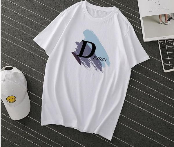 

2020 new men's custom logo advertising shirt short sleeve loose popular collar men's t-shirt z1832 fast delivery, White;black