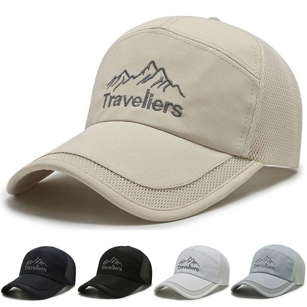 

cap snapback baseball men women hiphop sport hat leisure golf hats outdoor peaked cap fishnet baseball headdress casual sun hat, Blue;gray