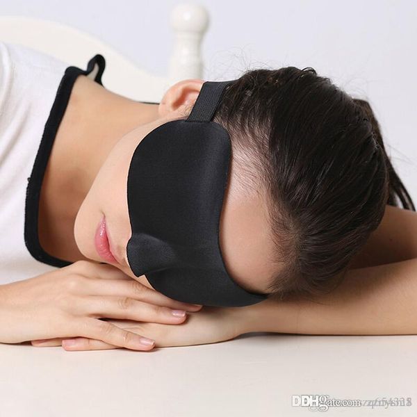 

3d black sleep mask natural спящего eye mask eyeshade cover shade eye patch женщина мужчины soft portable завязанной travel повязка knhj21