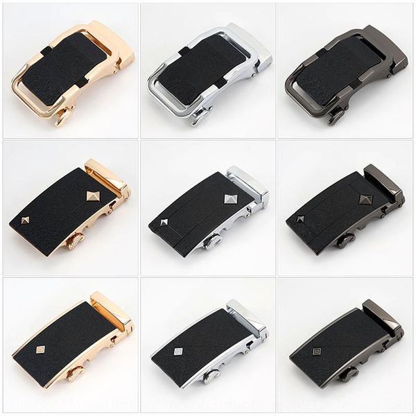 

frosted men's automatic alloy buckle belt buckle belt clip can be customized, Slivery;black