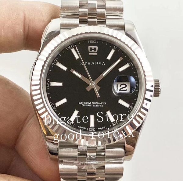 

41mm ar factory v2 version men's watch automatic 2824 eta black watches 904l steel jubilee bracelet men 126334 datejust wristwatches, Slivery;brown
