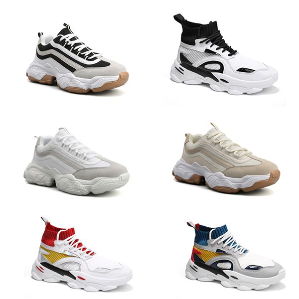 

2020 non-brand men running shoes sock shoes platform dad chaussures mens trainers walking athletic sport sneakers vintage 40-44 1-20, White;red