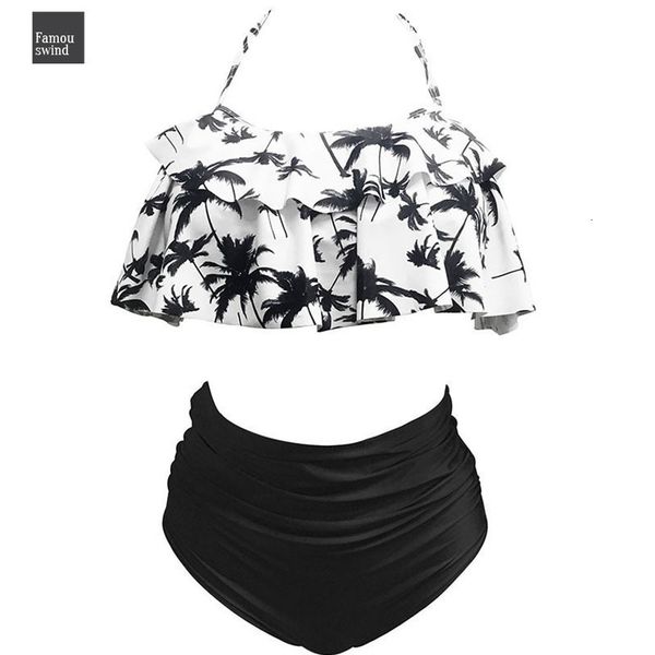 

2019 палх купальники купальник tree push up set женщины helter сборка sexy плечо высокой талия женщина пляж купальный костюм, White;black
