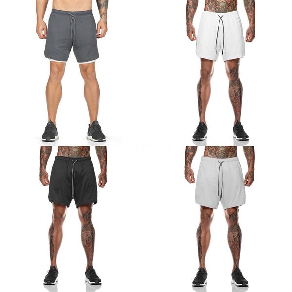 

shorts mens bodybuilding grid breathable fast dry boardshorts joggers knee length sweatpants male fitness workout beach short #128, White;black