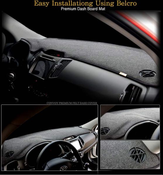 

for 408 2010-2013 auto protector cover instrument black carpets sun block sunshades dashboard avoid light pad mat