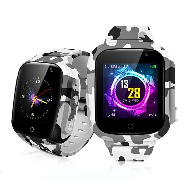 

lec2 children kids smart watch call sim gps location wifi gsm sos ip67 for android boy girls cute smartwatch phone voice chat