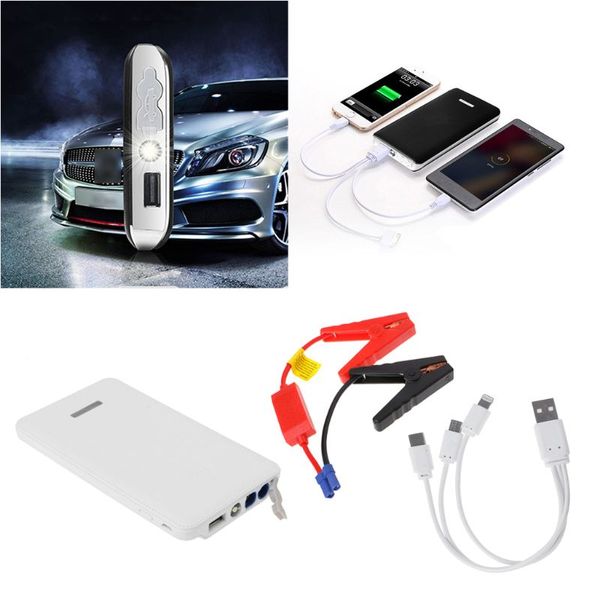 

12v portable led car jump starter battery charger emergency power bank e7ca