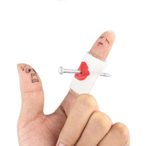 

funny joke toys for boys fake nail through finger trick halloween kids novelty gags practical toy april fools' day gift