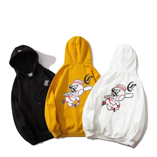 

2019 brand designer fashion causal long sleeve o-neck mens hoodies luxury mens hoodies b102876y, Black