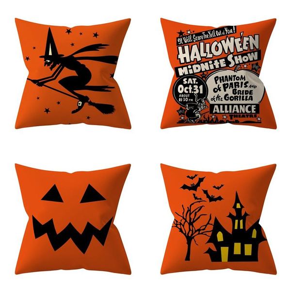 

new creative simple personality fashion home halloween pillowcase yellow peach leather sofa cushion pillow bed back sofa hug pillowcase