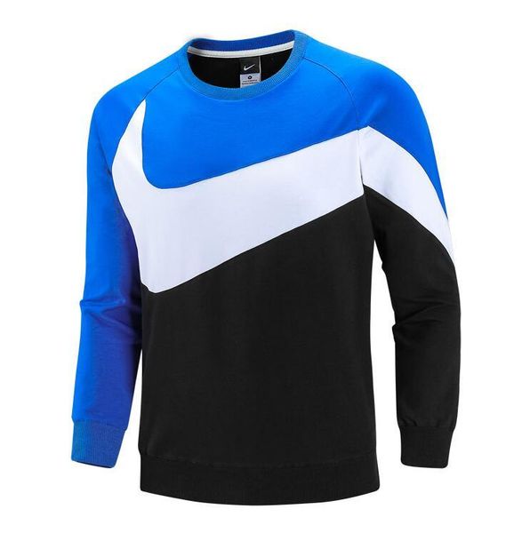 

Новые осенние лоскутные мужские дизайнерские толстовки пуловер с длинным рукаво