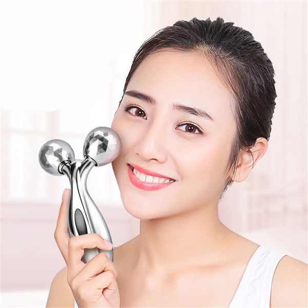 

3d roller massage v face lift facial massager instrument beauty tighten skin body shaping relaxation thin face lift tool jk1912
