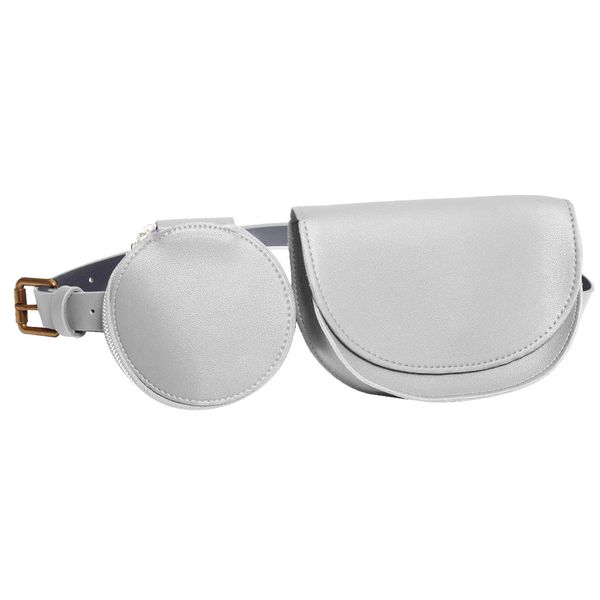 

fashion fanny pack two-piece set vintage phone belt bags pu leather lady wholesale 2019