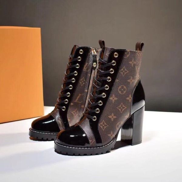 

Star trail ankle boot fa hion luxury de gner women ankle boot fa hion leather chunky heel boot for women martin thick out ole de ert boot