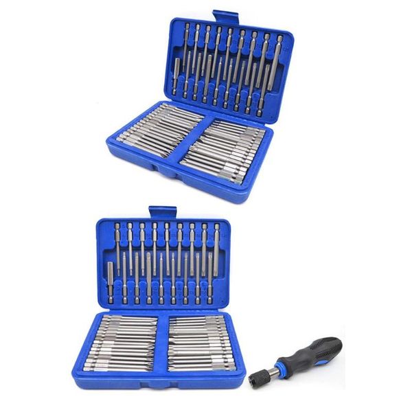 

50pcs 75mm security screwdriver bits torx star hex spline slotted tool set