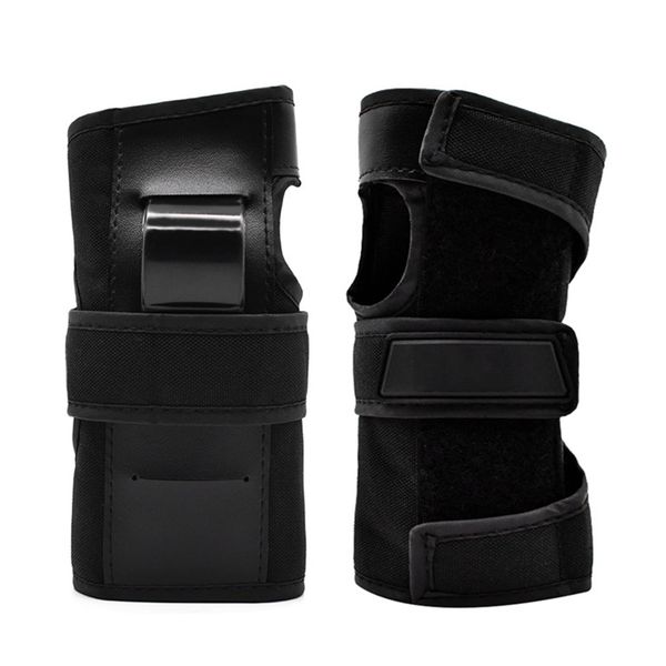 

wrist support guards with palms protection pads longboard skateboard protective gear for adults/kids do2, Black;red