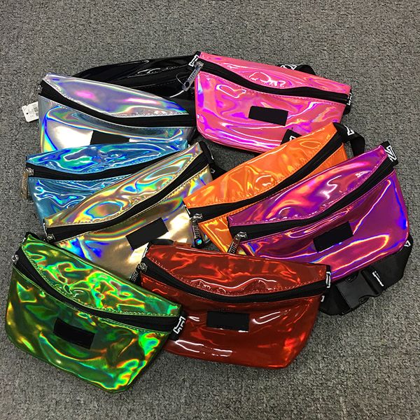 

Pink la er tran parent pink fanny pack letter wai t belt bag beach travel bag waterproof handbag pur e outdoor co metic bag