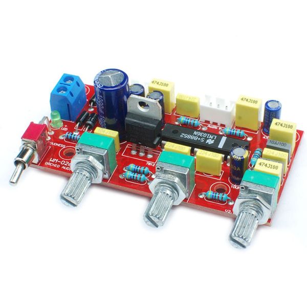 

lm1036 op-amp hifi preamplifier volume tone eq control board diy kit and finished product