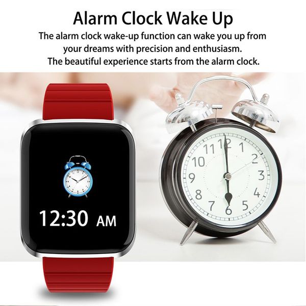 

color large screen ultra-thin bluetooth smart watch heart rate blood pressure monitoring sports tracker smart device