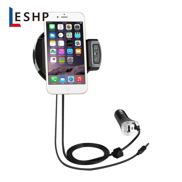 

5v/2.1a fast charging hands built-in microphone multi function auto bluetooth fm transmitter for phone 2.1-3.2inch car