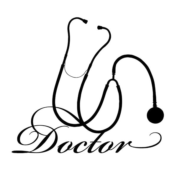 

14.4cm*12.9cm doctor hospital medical tool vinyl car sticker car accessories