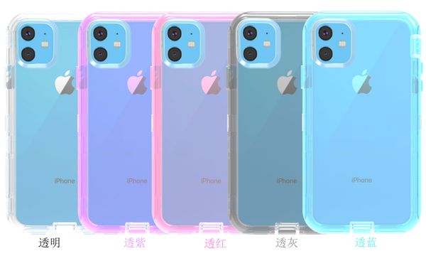 

clear defender iphone11 cases 360 full protective 3 in 1 case for iphone 11/pro/max/6/7/8/6p/8p/x/xr/xs max heavy duty anti-shock cover