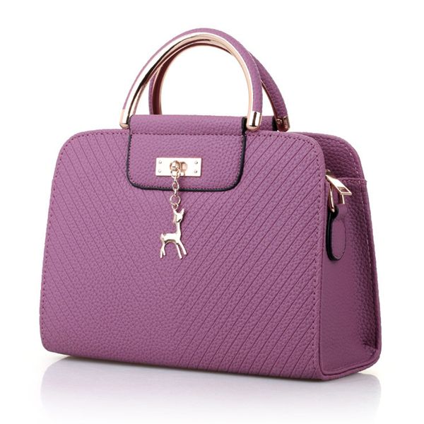 

women bag women leather handbag box shoulder bag crossbody handbag female cute deer pendant big elegant lady high quality