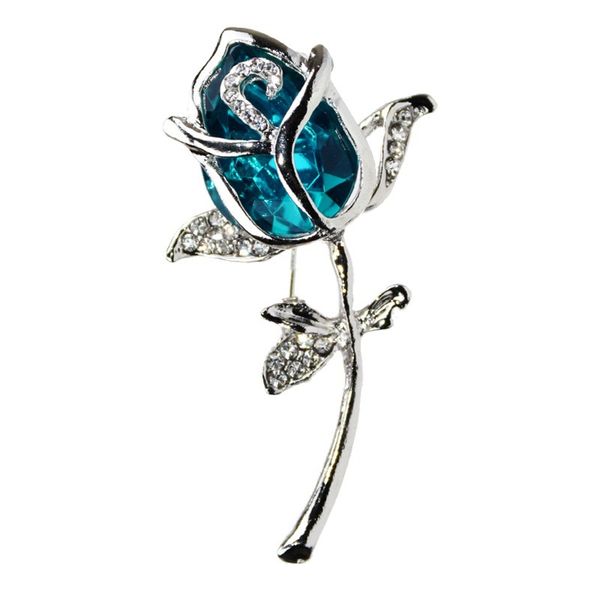 

2020 designer brooch women's alloy diamond brooch tulip crystal brooch suit accessories jewelry accessories, Gray