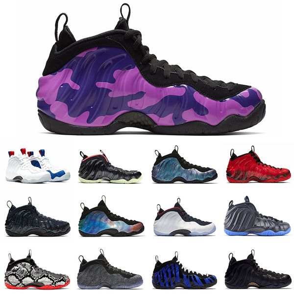 

penny hardaway men basketball shoes foams one vandalized paranorman obsidian olympic midnight navy mens trainers sports sneakers 7-13, White;red