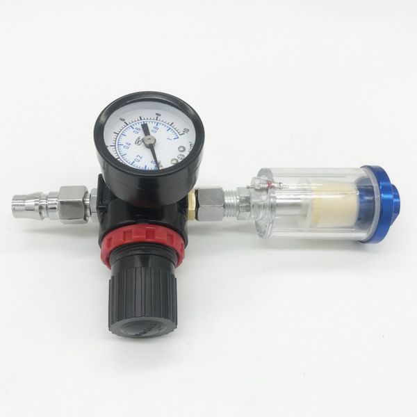 

dewabiss spray paint gun 3pcs/lot air regulator gauge +filter +adapter airbrush painting cars tool