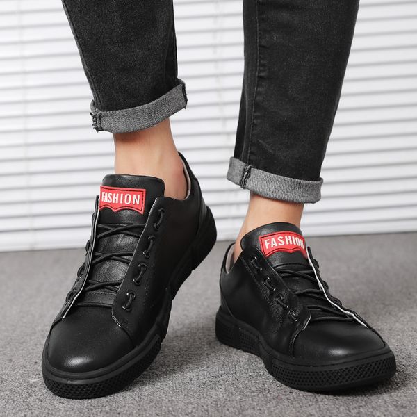 

sneakers men white man shoes genuine leather loafers men all black shoes male trend comfort hypersoft sneakers slip on