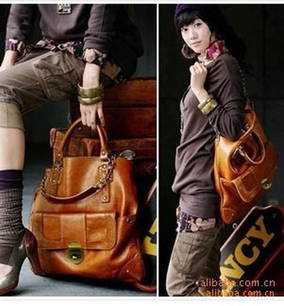 

version women's handbag one-shoulder slanted bag stylish brown slant