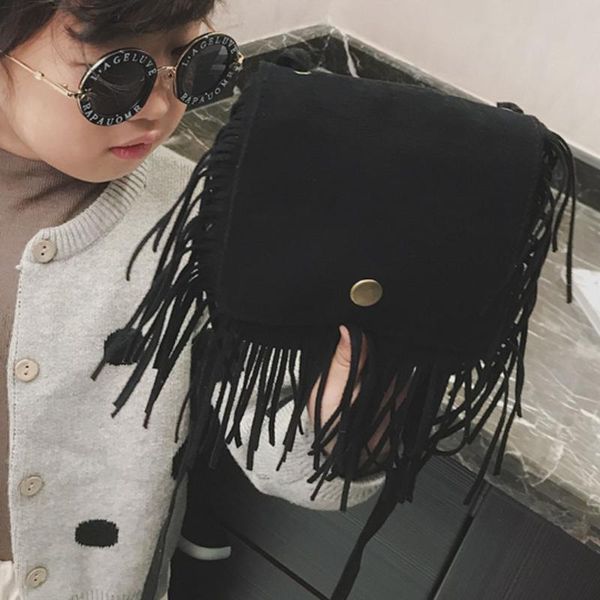 

fashion girls messenger bag cute tassel design kids coin purses shoulder bags