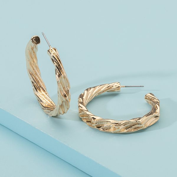 

2020 лето trendy золото нерегулярные metal geo минимализм минимализм хооп серьги корейской моды chic женщины партии ювелирных изделий, Golden;silver