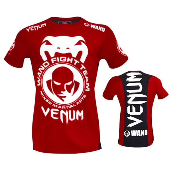 

Boxing Slim Mens Tshirts Venom Printed Running Breatable Teenager Tops Basketball Training Skinny Short Sleeve O Neck Tees