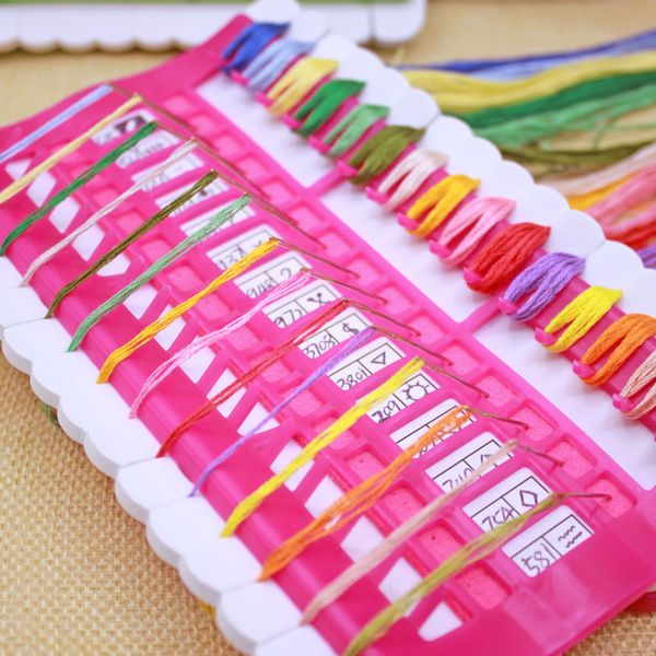 

novel cross stitch line embroidery floss organizer tool dedicated 30 needles pins wire holder tools shipping, Black