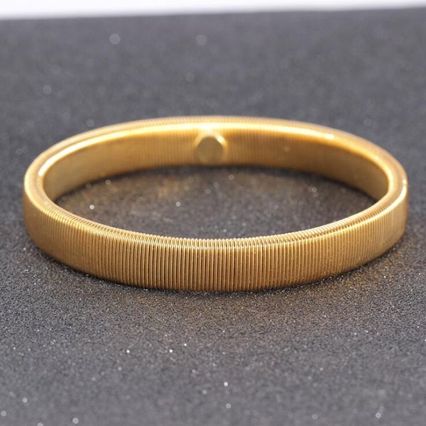 

uilz 2019 american and european fashion alloy bracelets for men party band gifts elastic wristbands jewelry ubl2073, Golden;silver